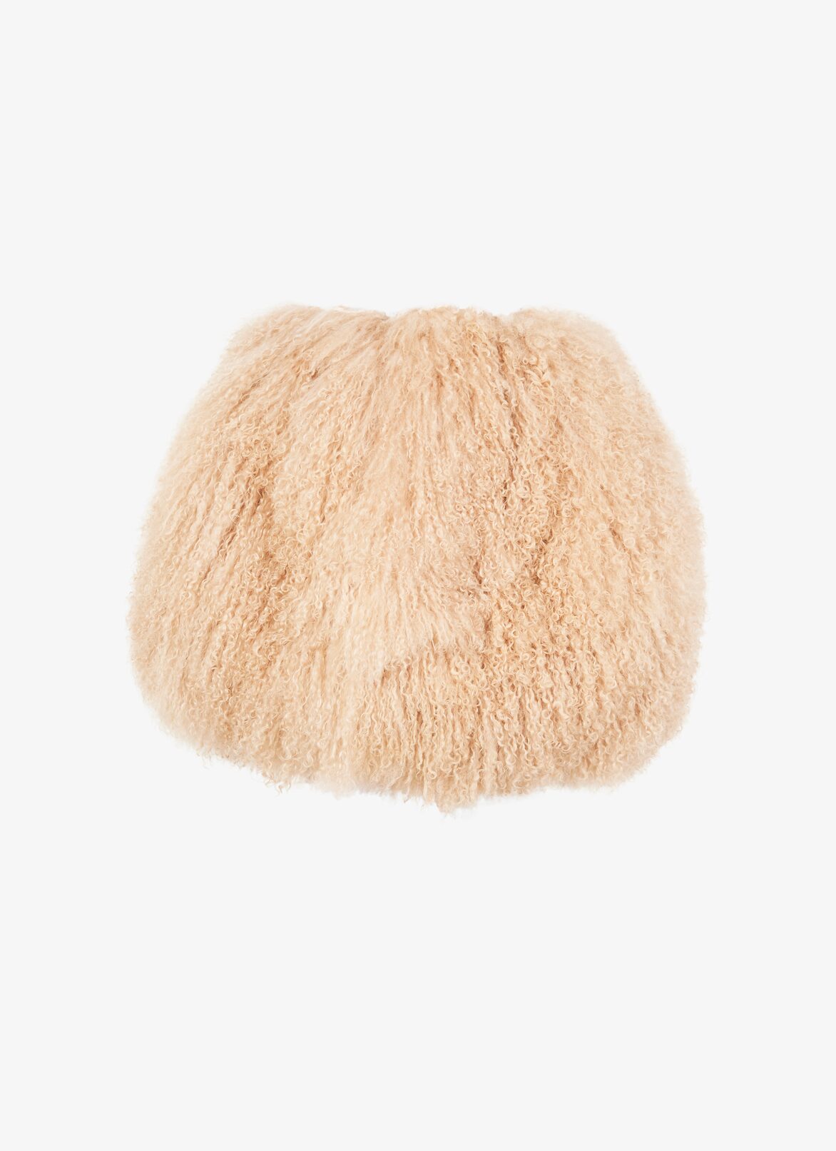 Mongolia Lambskin Mini Skirt ALAÏA BEIGE MONGOLIA LAMBSKIN MINI SKIRT